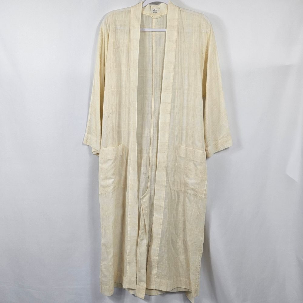 Aritzia Wilfred Kimono Style Jacket in Beige Size Small